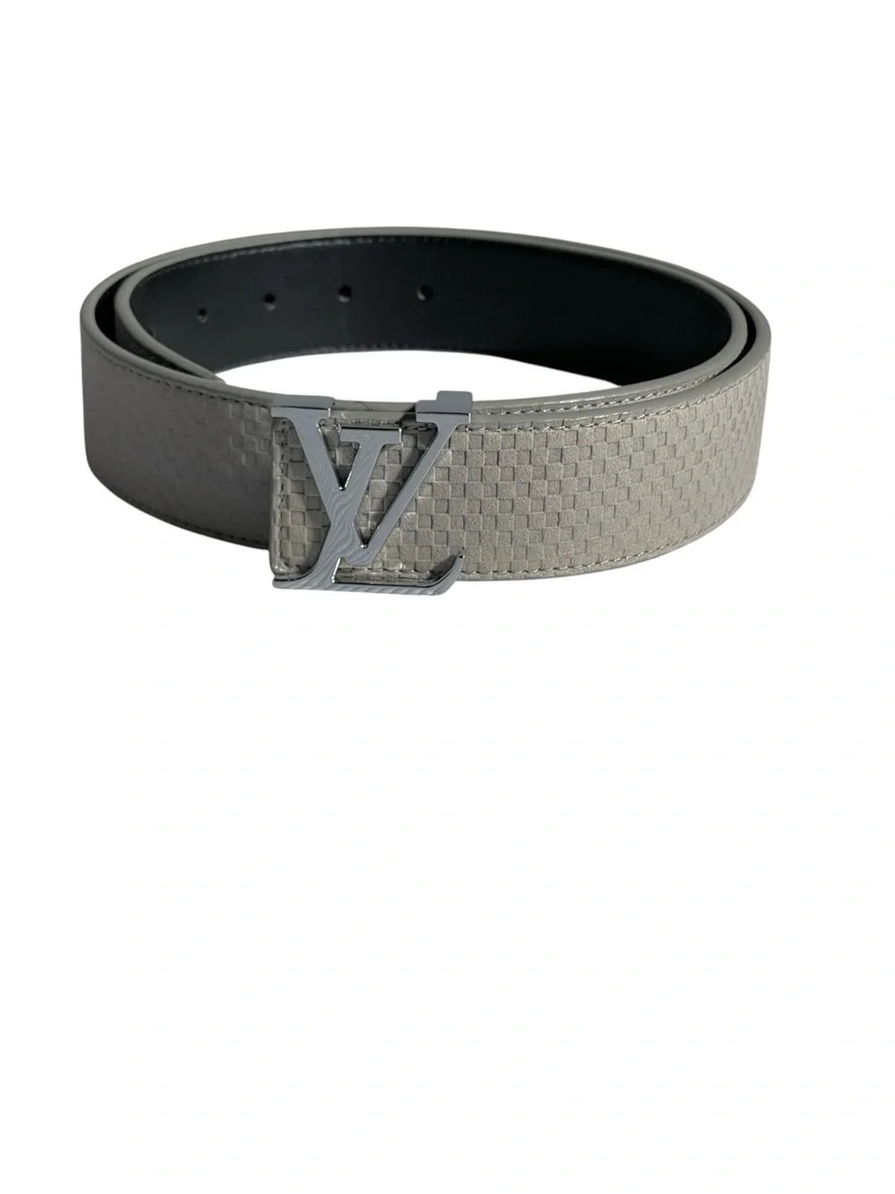 🩶 Men’s Classic Belt with — Metallic Gray / Silver Buckle 🩶